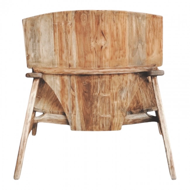 Πολυθρόνα Brazin pakoworld φυσικό teak ξύλο 67x76x78.5εκ