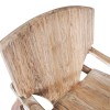 Πολυθρόνα Brazin pakoworld φυσικό teak ξύλο 67x76x78.5εκ