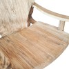 Πολυθρόνα Brazin pakoworld φυσικό teak ξύλο 67x76x78.5εκ