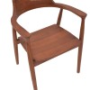 Πολυθρόνα Jambene pakoworld teak ξύλο σε καρυδί απόχρωση 57x54x79εκ