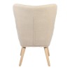 Πολυθρόνα-μπερζέρα Gerlina pakoworld κρεμ ύφασμα με πόδι σε φυσική απόχρωση 71x64x94εκ