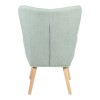 Πολυθρόνα-μπερζέρα Gerlina pakoworld μέντα ύφασμα με πόδι σε φυσική απόχρωση 71x64x94εκ