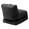 Πολυθρόνα πουφ-κρεβάτι Dreamy pakoworld αδιάβροχο μαύρο
