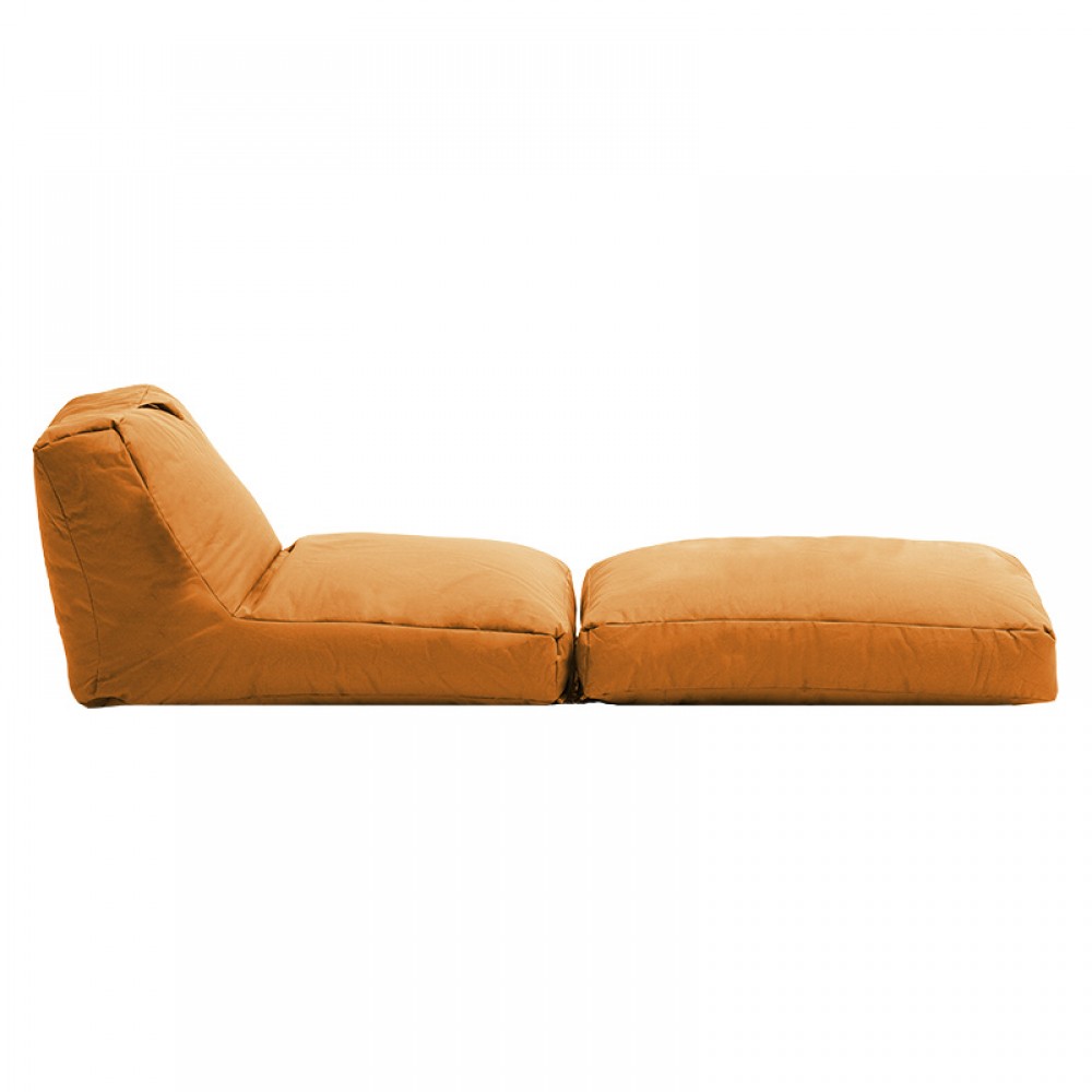Πολυθρόνα πουφ-κρεβάτι Dreamy pakoworld αδιάβροχο πορτοκαλί