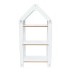 Ραφιέρα Montessori Zoilen I pakoworld λευκό-μπλε mdf 50x30x100εκ