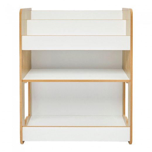 Ραφιέρα Seagull pakoworld φυσικό-λευκό mdf 57x34x70εκ