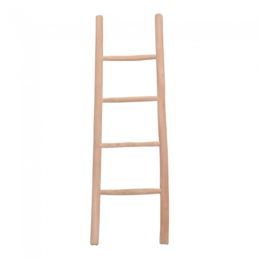 Σκάλα Morjeve pakoworld teak ξύλο σε φυσική απόχρωση 45x6x150εκ