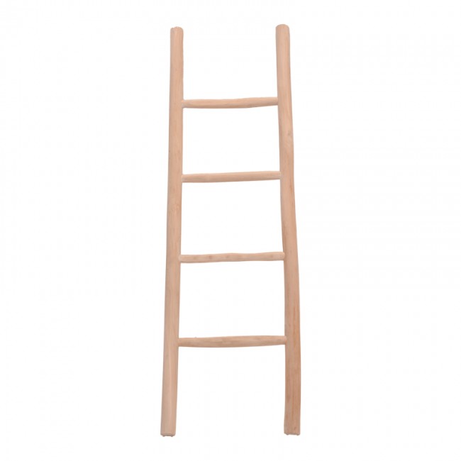 Σκάλα Morjeve pakoworld teak ξύλο σε φυσική απόχρωση 45x6x150εκ