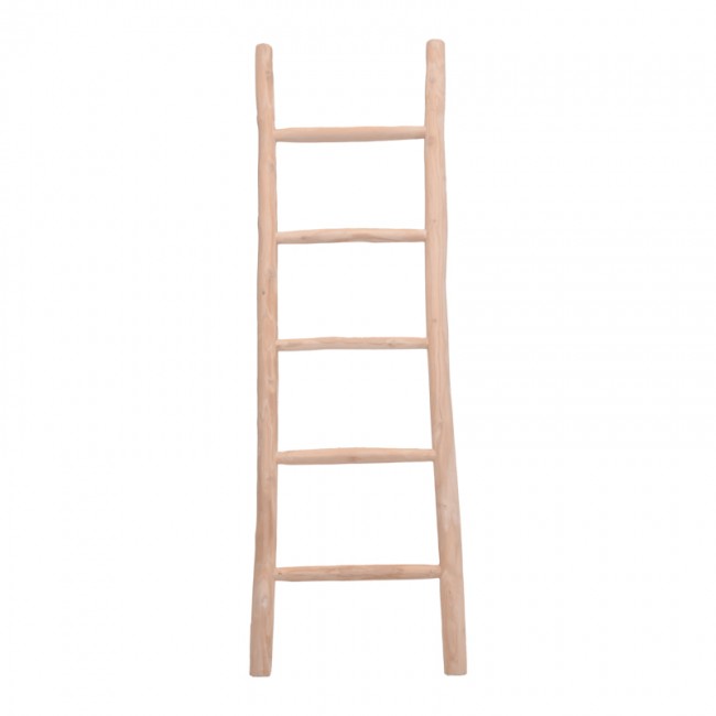 Σκάλα Morjeve pakoworld teak ξύλο σε φυσική απόχρωση 50x6x160εκ