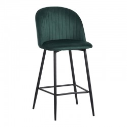 Σκαμπό μπαρ Barow pakoworld βελούδο σε σκούρο πράσινο απόχρωση με μαύρα μεταλλικά πόδια 53x46.5x96.5 Σκαμπό μπαρ Barow pakoworld βελούδο σε σκούρο πράσινο απόχρωση με μαύρα μεταλλικά πόδια 53x46.5x96.5