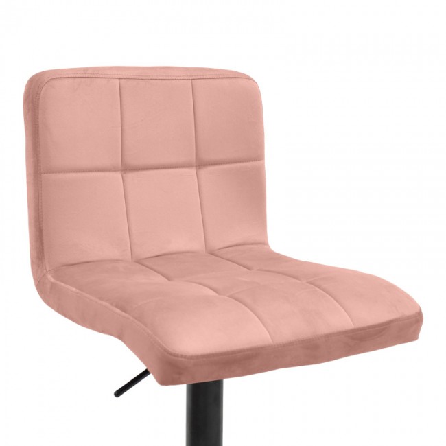 Σκαμπό μπαρ Remina pakoworld πτυσσόμενο σάπιο μήλο βελούδο-βάση μαύρο μέταλλο 44x44x112εκ