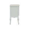 Κομοδίνο Pazlen Inart mdf σε λευκή αντικέ απόχρωση 40x45x65εκ