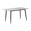 Τραπεζαρία Aurora I-Gustas pakoworld σετ 5τεμ sintered stone-μαύρο 120x60x75εκ