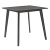 Tραπεζαρία Benson - Toto pakoworld σετ 5τμχ rustic grey - ύφασμα grey 80x80x75εκ