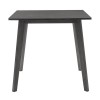 Tραπεζαρία Benson - Toto pakoworld σετ 5τμχ rustic grey - ύφασμα grey 80x80x75εκ