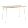 Τραπεζαρία Cuba-Parker pakoworld σετ 5τεμ sonoma-λευκό 120x80x75εκ