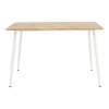 Τραπεζαρία Cuba-Parker pakoworld σετ 5τεμ sonoma-λευκό 120x80x75εκ