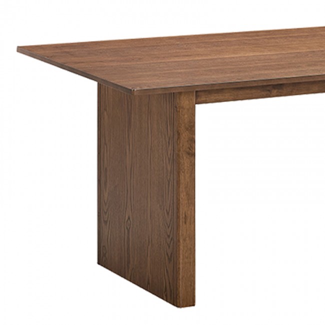 Τραπεζαρία Eleganza-Siena pakoworld σετ 7τεμ mdf σε καρυδί-εκρού απόχρωση 180x99x75.8εκ
