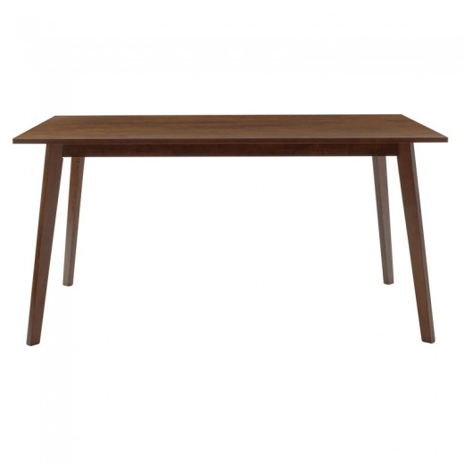 Τραπέζι Benson pakoworld MDF σε καρυδί απόχρωση 150x90x75εκ