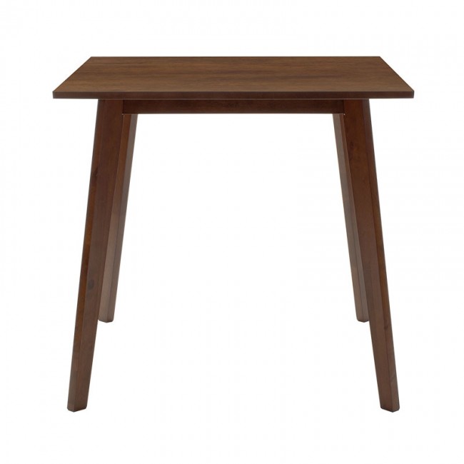 Τραπέζι Benson pakoworld MDF με καπλαμά  χρώμα καρυδί 80x80x75εκ