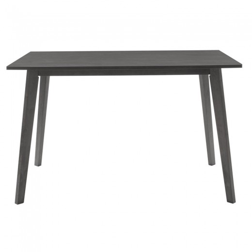 Τραπέζι Benson pakoworld MDF σε rustic grey απόχρωση 120x75x75εκ