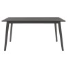 Τραπέζι Benson pakoworld MDF σε rustic grey απόχρωση 150x90x75εκ