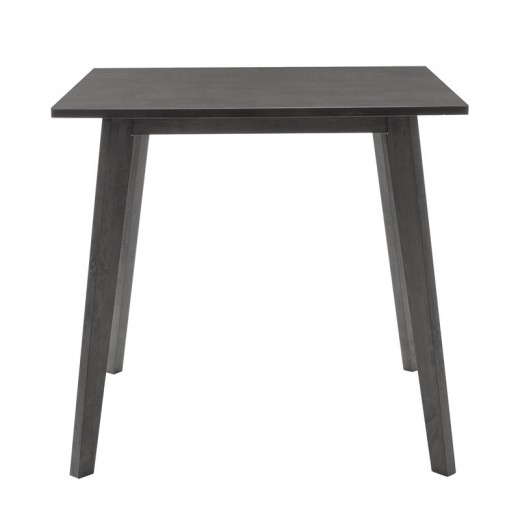 Τραπέζι Benson pakoworld MDF σε rustic grey απόχρωση 80x80x75εκ