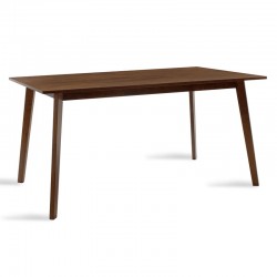 Τραπέζι Benson pakoworld MDF σε καρυδί απόχρωση 150x90x75εκ