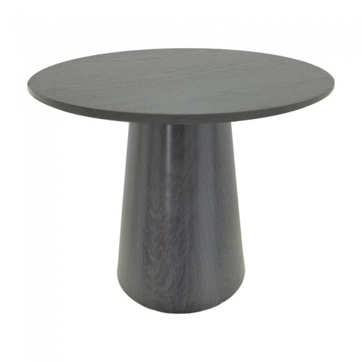 Tραπέζι Donda pakoworld mdf μαύρο Φ100x76εκ