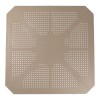 Τραπέζι Icon  pakoworld PP σε απόχρωση cappucino 80x80x74.5εκ