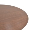 Τραπέζι Karulo pakoworld mdf σε καρυδί απόχρωση Φ120x76εκ