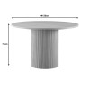 Τραπέζι Mesa pakoworld MDF σε Oak απόχρωση Φ120x75εκ