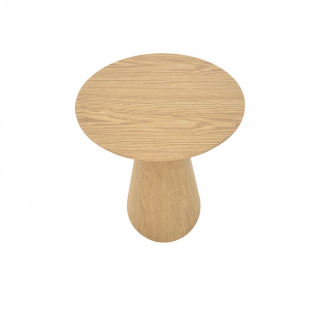 Τραπέζι σαλονιού Donda pakoworld mdf σε sonoma απόχρωση Φ60x40εκ