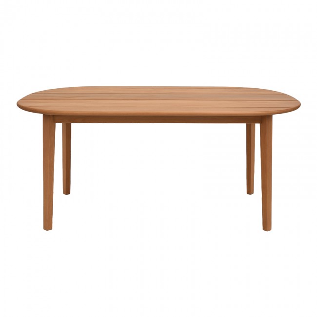 Τραπέζι Skyl pakoworld teak ξύλο σε φυσική απόχρωση 190x90x75εκ