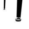 Τραπέζι Sol pakoworld με επιφάνεια MDF χρώμα sonoma-πόδι μεταλλικό μαύρο 130x80x75,5εκ