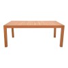 Τραπέζι Vocaly pakoworld teak ξύλο σε φυσική απόχρωση 200x100x75εκ