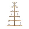 Βιβλιοθήκη mini Tars pakoworld sonoma-μαύρο 130x22x146εκ