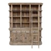 Βιβλιοθήκη Shelvy Inart sonoma μασίφ mango ξύλο 200x40x230εκ
