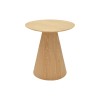 Βοηθητικό τραπέζι Donda pakoworld mdf sonoma Φ45x50εκ