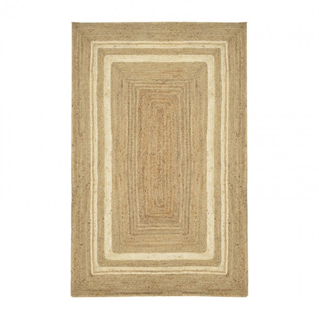 Χαλί Mazir Inart μπεζ-εκρού γιούτα 120x180x1εκ