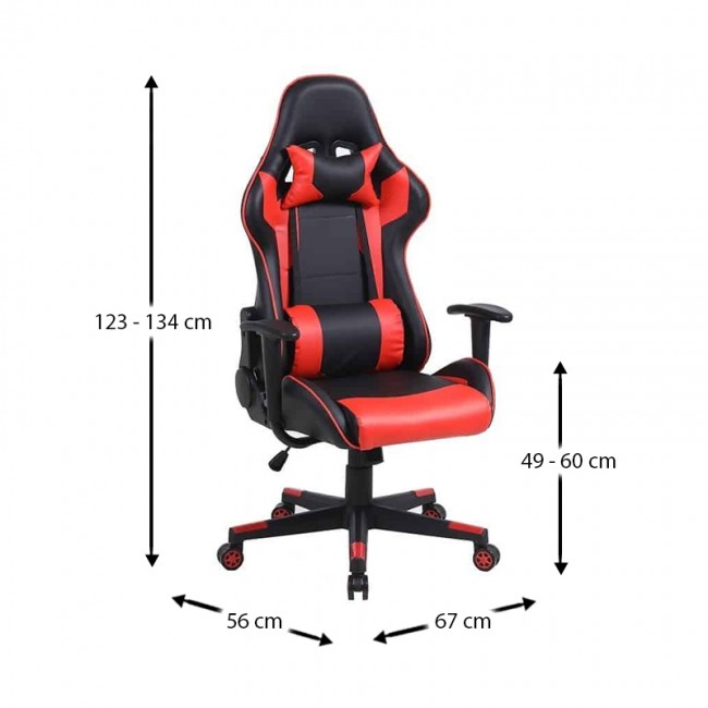 A6250 ΜΑΥΡΟ/ΚΟΚΚΙΝΟ ΠΟΛΥΘΡΟΝΑ GAMING