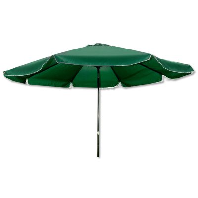 Ομπρέλα κήπου μεταλλική με μανιβέλα και σπαστό μηχανισμό σε πράσινο χρώμα Ø2,7m