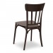 Καρέκλα Mina πλαστική χρώμα σκούρο καφέ ματ 45x43x87εκ.