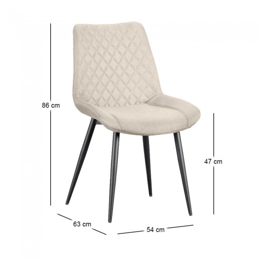 ALESIA BEIGE ΥΦΑΣΜΑ ΚΑΡΕΚΛΑ ΜΕΤΑΛΛΙΚΗ