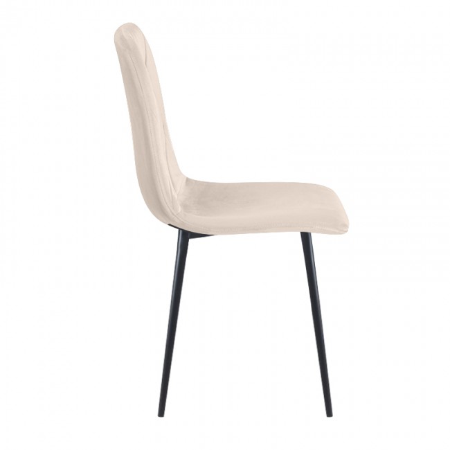 EVA BEIGE VELVET ΥΦΑΣΜΑ ΚΑΡΕΚΛΑ ΜΕΤΑΛΛΙΚΗ