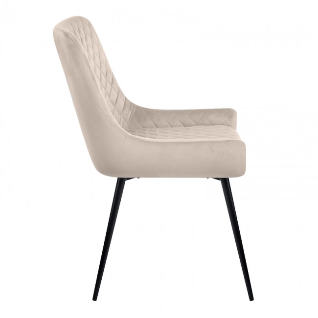 VANESA BEIGE VELVET ΥΦΑΣΜΑ ΚΑΡΕΚΛΑ ΜΕΤΑΛΛΙΚΗ