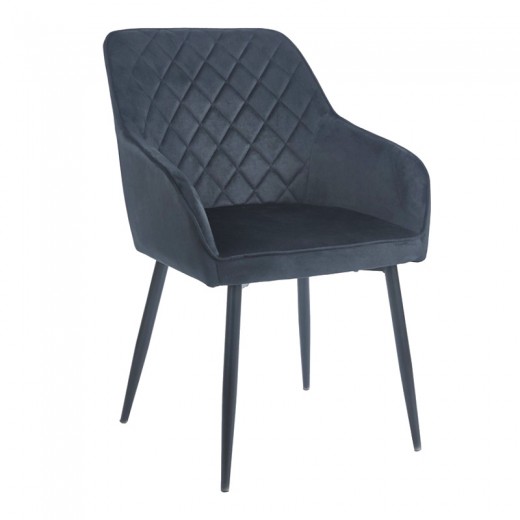 SIENA BLACK VELVET ΥΦΑΣΜΑ ΠΟΛΥΘΡΟΝΑ ΜΕΤΑΛΛΙΚΗ
