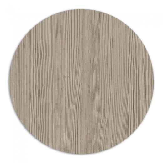 Επιφάνεια τραπεζιού με werzalit σε χρώμα wood pine Φ 70εκ