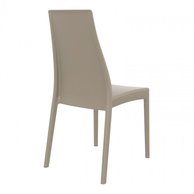 Καρέκλα πολυπροπυλενίου σε dove grey χρώμα 45x56x94 εκ. MIRANDA SIESTA