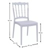 Καρέκλα πολυπροπυλενίου σε silver γκρι χρώμα 45x55x92 εκ. NAPOLEON SIESTA